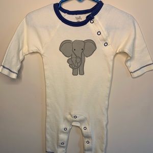 0-3 months elephant onesie